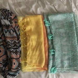 BUNDLE//3 scarves//2 regular, 1 infinity